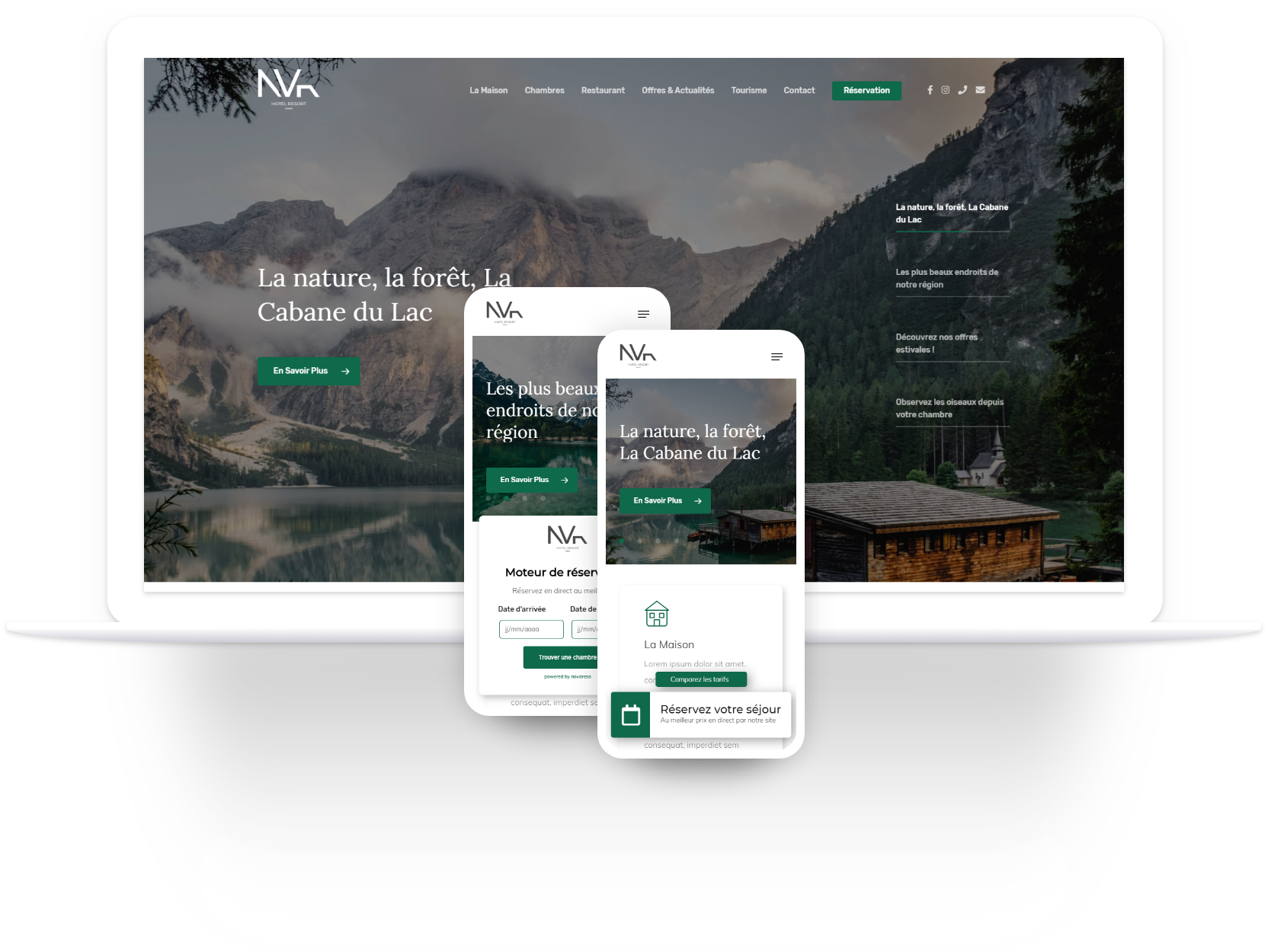 Location de site internet Novaresa Ordinateur et Mobile