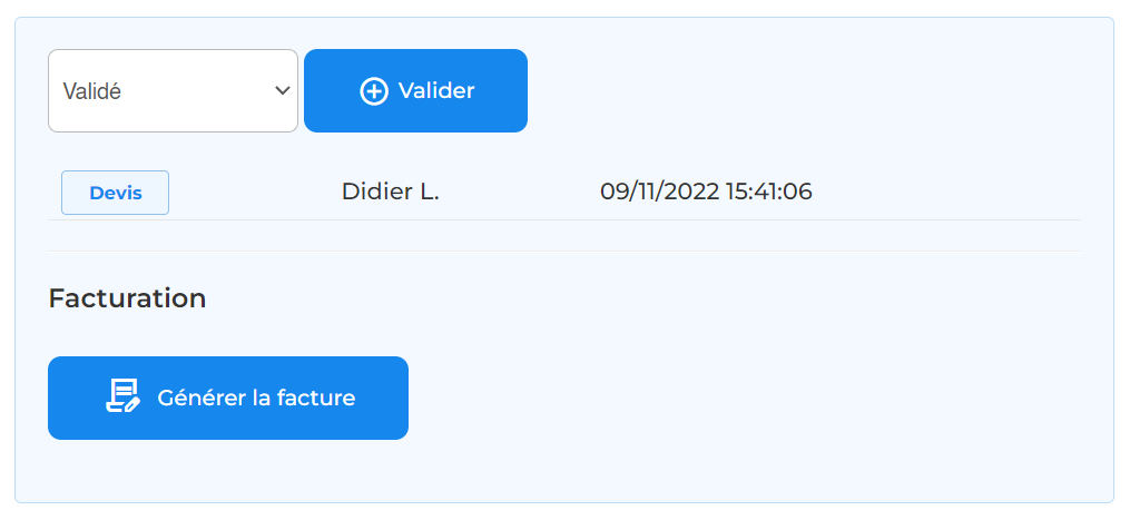 modification du statut de paiement d'une réservation avec novaresa